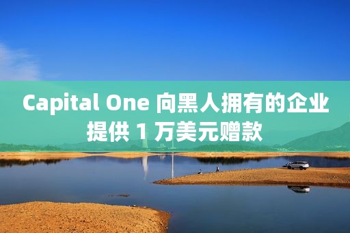 Capital One 向黑人拥有的企业提供 1 万美元赠款