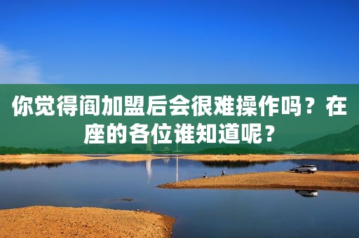 你觉得阎加盟后会很难操作吗？在座的各位谁知道呢？