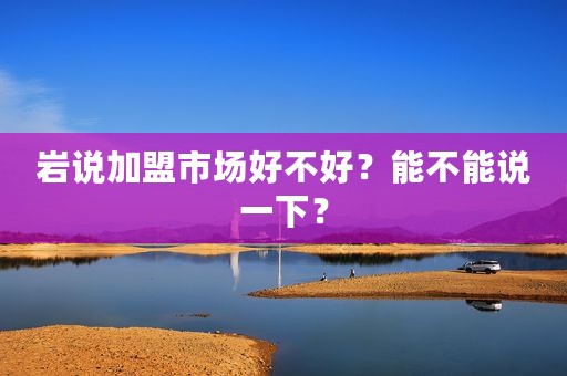 岩说加盟市场好不好？能不能说一下？