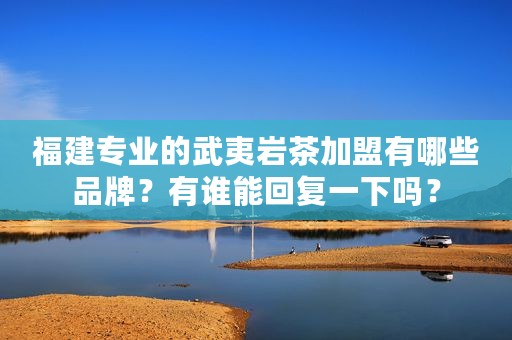 福建专业的武夷岩茶加盟有哪些品牌？有谁能回复一下吗？