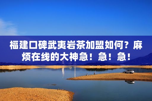 福建口碑武夷岩茶加盟如何？麻烦在线的大神急！急！急！