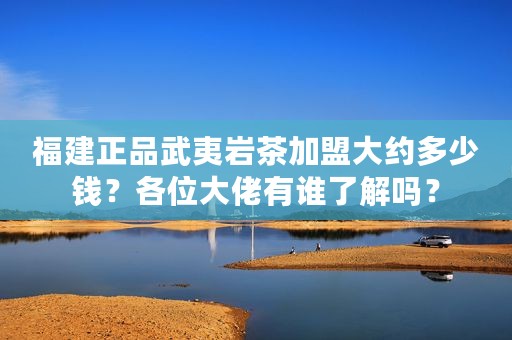 福建正品武夷岩茶加盟大约多少钱？各位大佬有谁了解吗？