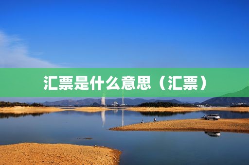 汇票是什么意思（汇票）