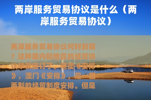 两岸服务贸易协议是什么（两岸服务贸易协议）