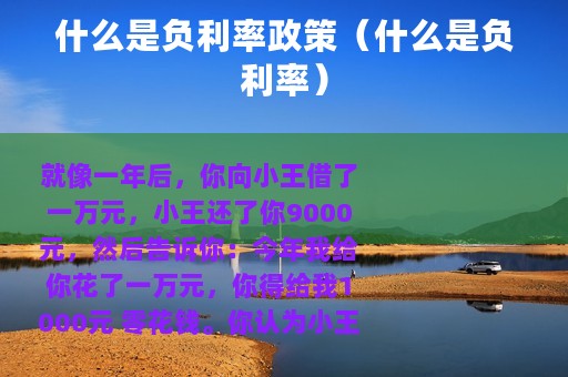 什么是负利率政策（什么是负利率）