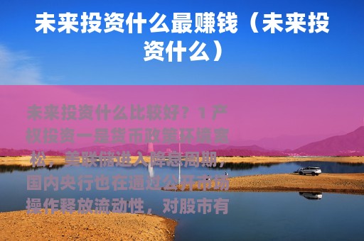 未来投资什么最赚钱（未来投资什么）