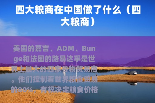 四大粮商在中国做了什么（四大粮商）