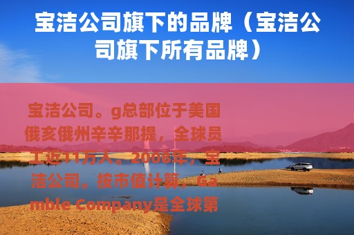 宝洁公司旗下的品牌（宝洁公司旗下所有品牌）