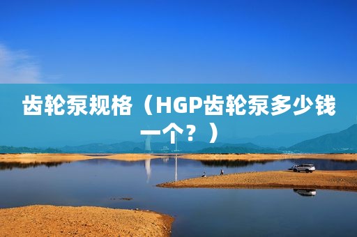 齿轮泵规格（HGP齿轮泵多少钱一个？）