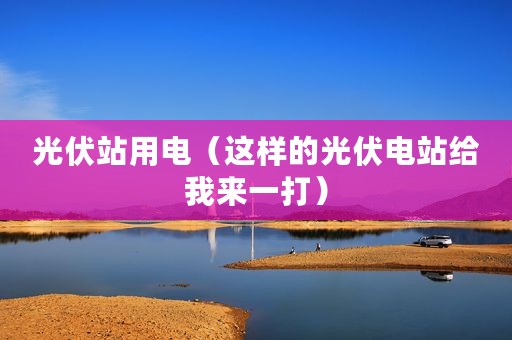 光伏站用电（这样的光伏电站给我来一打）