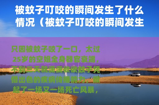 被蚊子叮咬的瞬间发生了什么情况（被蚊子叮咬的瞬间发生了什么）