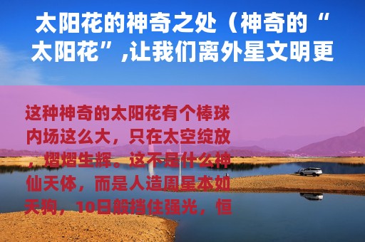 太阳花的神奇之处（神奇的“太阳花”,让我们离外星文明更进一步）