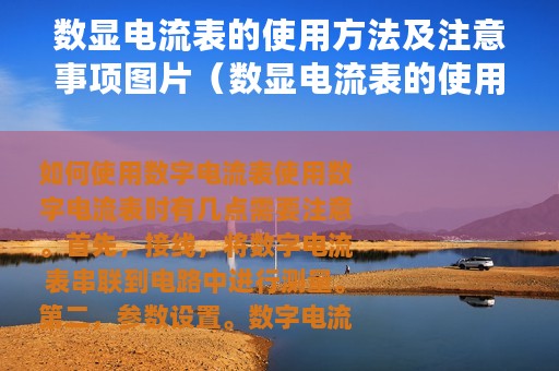数显电流表的使用方法及注意事项图片（数显电流表的使用方法及注意事项）