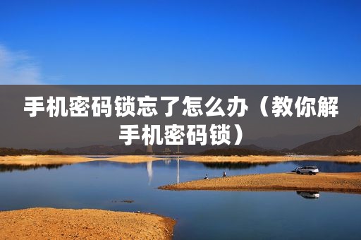 手机密码锁忘了怎么办（教你解手机密码锁）
