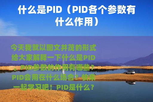 什么是PID（PID各个参数有什么作用）