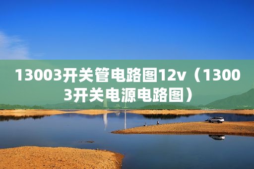 13003开关管电路图12v（13003开关电源电路图）
