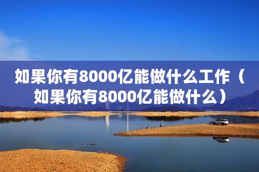如果你有8000亿能做什么工作（如果你有8000亿能做什么）