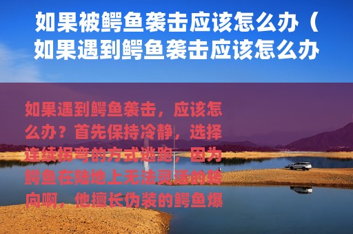 如果被鳄鱼袭击应该怎么办（如果遇到鳄鱼袭击应该怎么办）