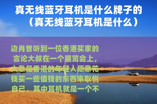 真无线蓝牙耳机是什么牌子的（真无线蓝牙耳机是什么）