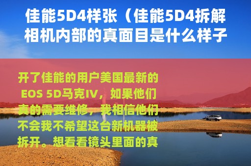 佳能5D4样张（佳能5D4拆解相机内部的真面目是什么样子）
