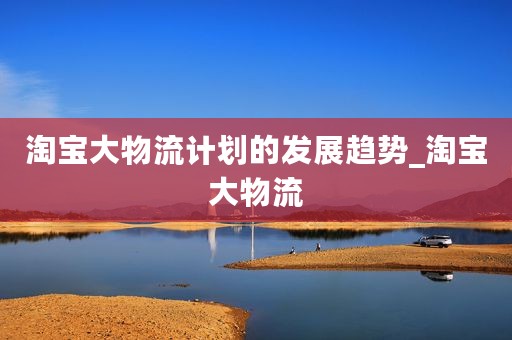 淘宝大物流计划的发展趋势_淘宝大物流