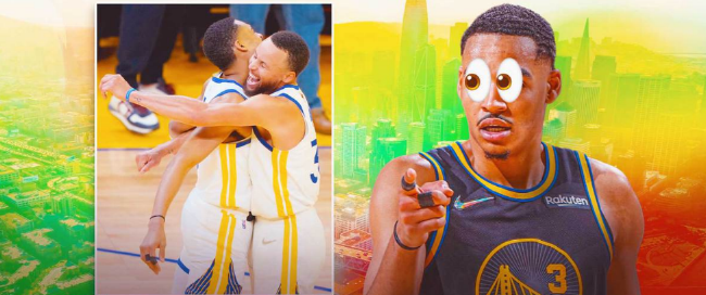 库里压哨三分是什么情况（库里压哨三分）