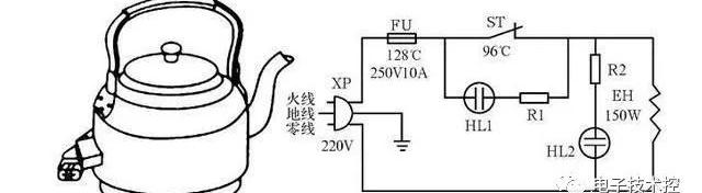 电热水壶的原理及维修_电器维修：电热水壶工作原理