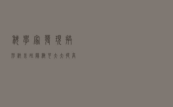 科学家发现“拱形”纳米硅阳极 可大大提高锂离子电池容量