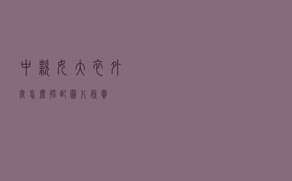 中款女大衣外套怎么搭配图片欣赏