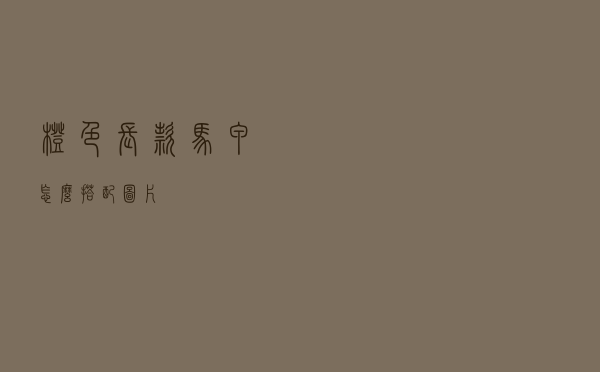 橙色长款马甲怎么搭配图片