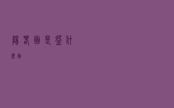 阳春面是碗什么面？