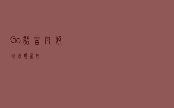 Go 语言反射的实现原理