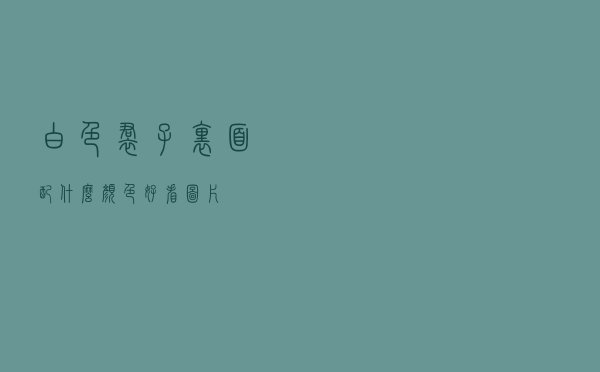 白色裙子里面配什么颜色好看图片