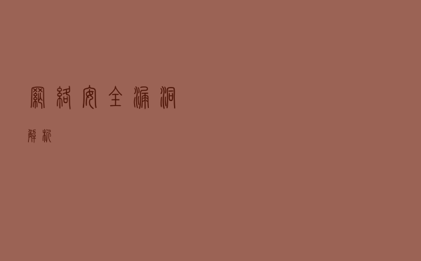 网络安全漏洞解析