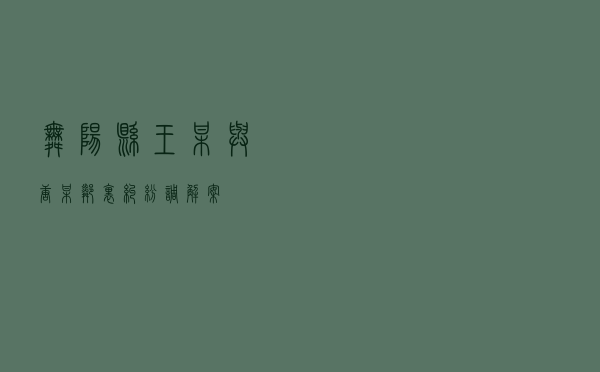 舞阳县王某与唐某邻里纠纷调解案