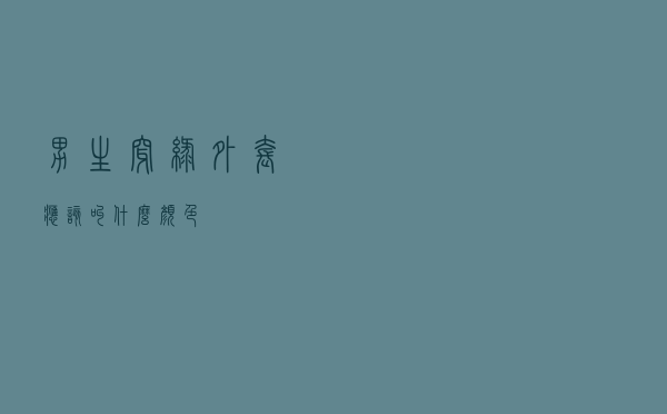 男生穿绿外套应该叫什么颜色