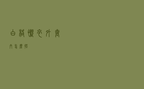 白格衬衣外套内怎么搭