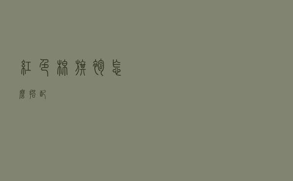 红色棉旗袍怎么搭配