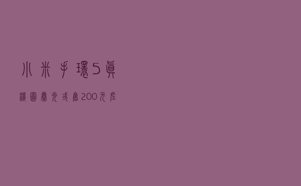 小米手环5真机图曝光，或售200元左右