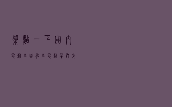 盘点一下国内电动车自行车/电动摩托大品牌