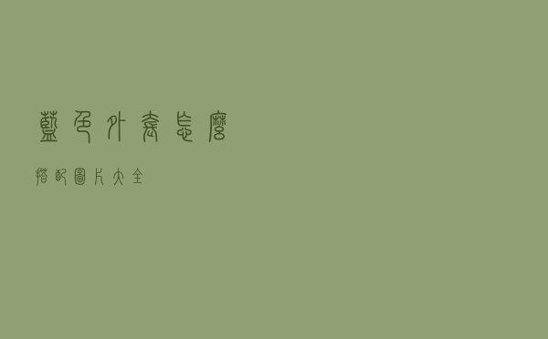 蓝色外套怎么搭配图片大全