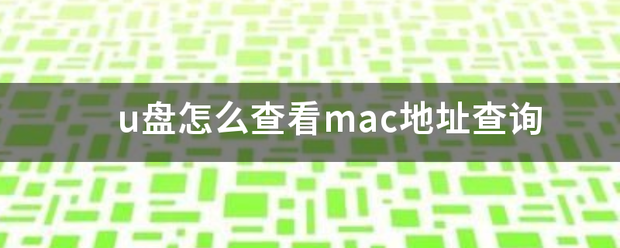 怎么查看mac地址（怎样查看电脑的mac地址？）