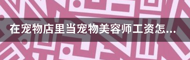 宠物美容师全职撸猫月入百万，如何看待这个职业？（宠物美容师工资怎么样）