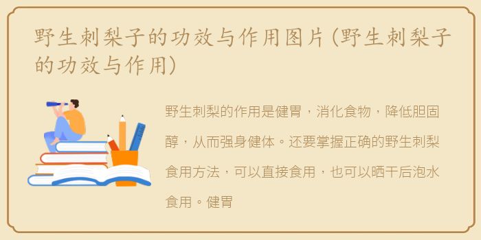 野生刺梨子的功效与作用图片(野生刺梨子的功效与作用)