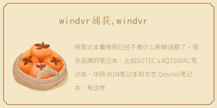 windvr捕获,windvr