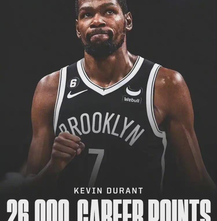 杜兰特生涯多少分_杜兰特生涯26000分