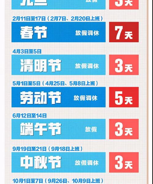 21年法定节假日多少天？ 2021法定节假日13天