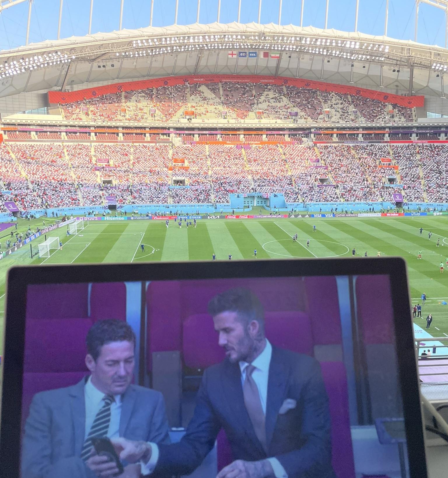 贝克汉姆观赛_贝克汉姆现场观战英格兰