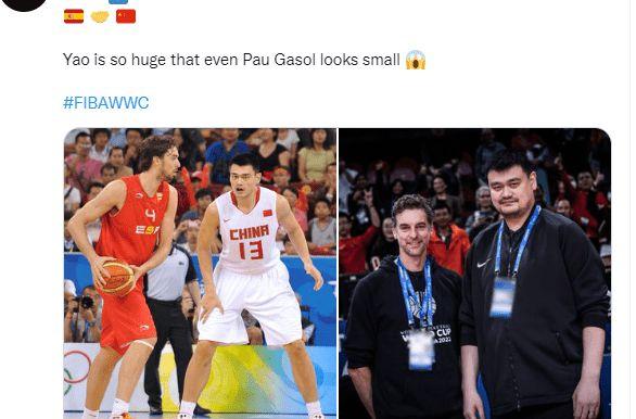 加索尔打爆姚明_大加索尔晒与姚明合照