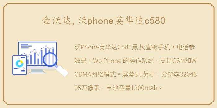 金沃达,沃phone英华达c580